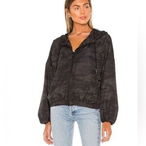 NWOT Sanctuary | On the Run Camo Balloon-Sleeve Hooded Windbreaker Jacket